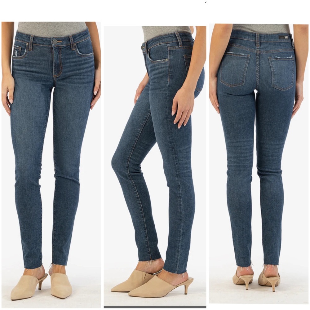 KUT from the Kloth Mia Toothpick Skinny, Mid Rise , Short Inseam